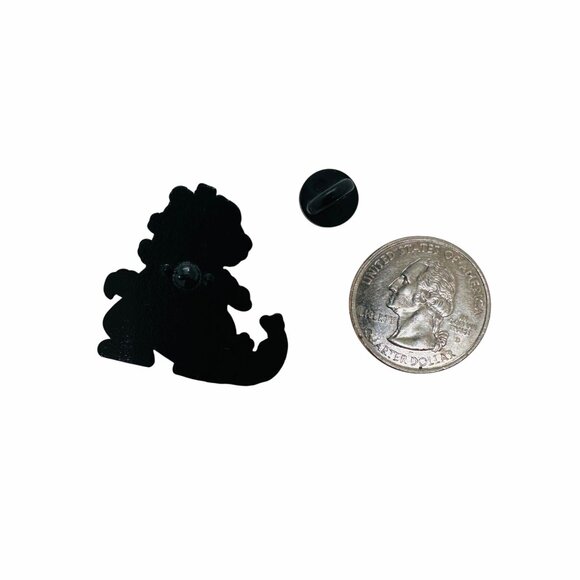 Rugrats REPTAR Dinosaur Nickelodeon Pin Holding Pizza Green Cartoon Character TV - Picture 5 of 6